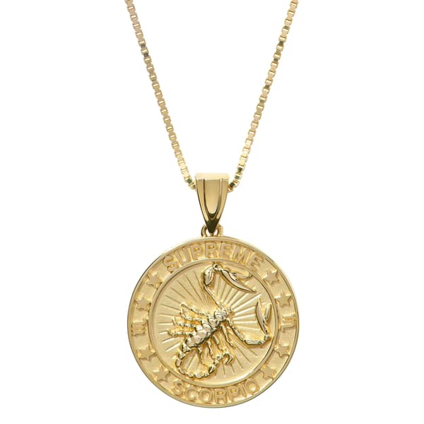 Supreme Jacob&amp;Co 14K Gold Zodiac Pendant - Scorpio (front)