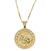 Supreme Jacob&amp;Co 14K Gold Zodiac Pendant - Taurus (front)