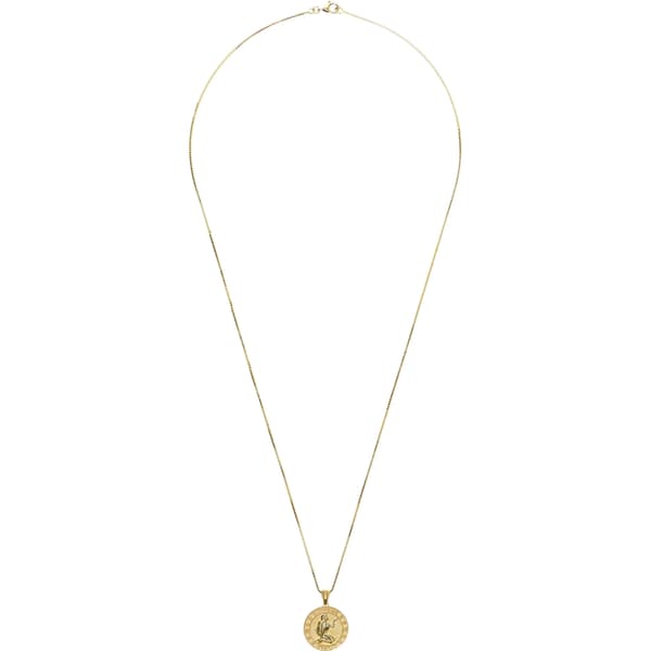 Supreme Jacob&amp;Co 14K Gold Zodiac Pendant - Virgo (front)