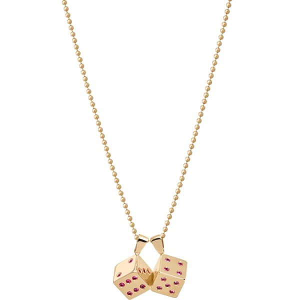 Supreme Jacob&amp;Co Dice 14K Gold Pendant - Gold (front)