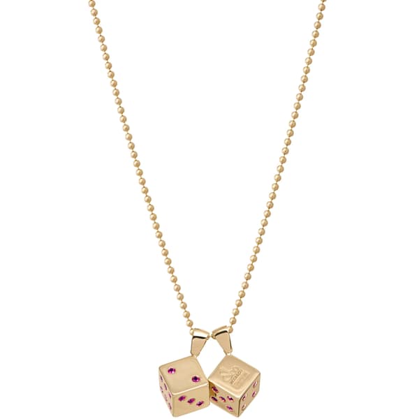 Supreme Jacob&amp;Co Dice 14K Gold Pendant - Gold (front)
