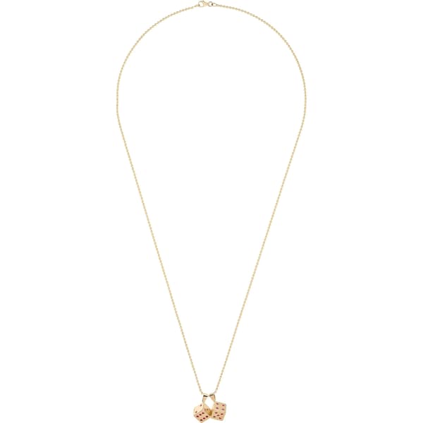 Supreme Jacob&amp;Co Dice 14K Gold Pendant - Gold (front)