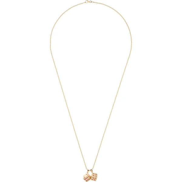Supreme Jacob&amp;Co Dice 14K Gold Pendant - Gold (front)