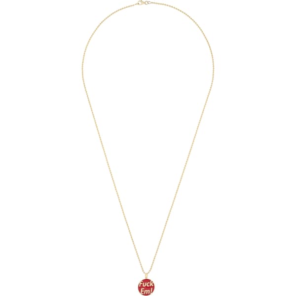 Supreme Jacob&amp;Co Fuck Em Pendant - 14k Gold (front)
