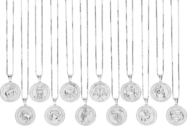 Supreme Jacob&amp;Co Sterling Silver Zodiac Pendant - Product Image