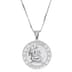 Supreme Jacob&amp;Co Sterling Silver Zodiac Pendant - Aquarius (front)
