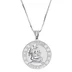 Supreme Jacob&amp;Co Sterling Silver Zodiac Pendant - Aquarius (front)