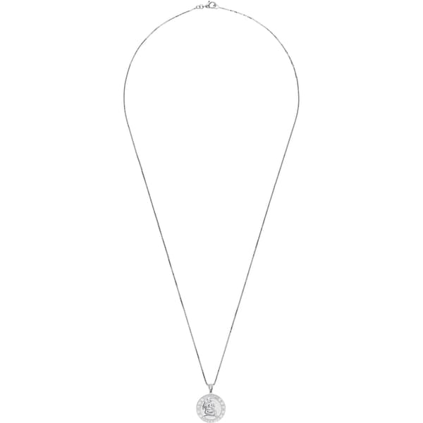 Supreme Jacob&amp;Co Sterling Silver Zodiac Pendant - Aquarius (front)