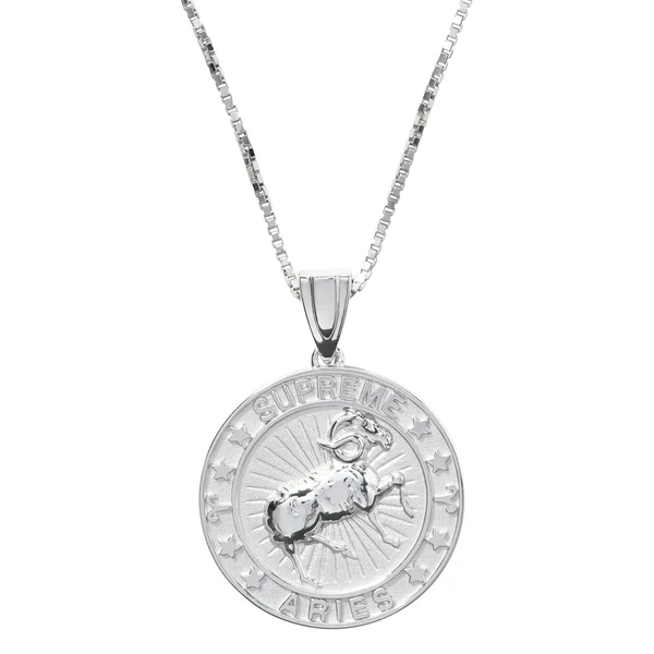 Supreme Jacob&amp;Co Sterling Silver Zodiac Pendant - Aries (front)