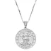 Supreme Jacob&amp;Co Sterling Silver Zodiac Pendant - Gemini (front)