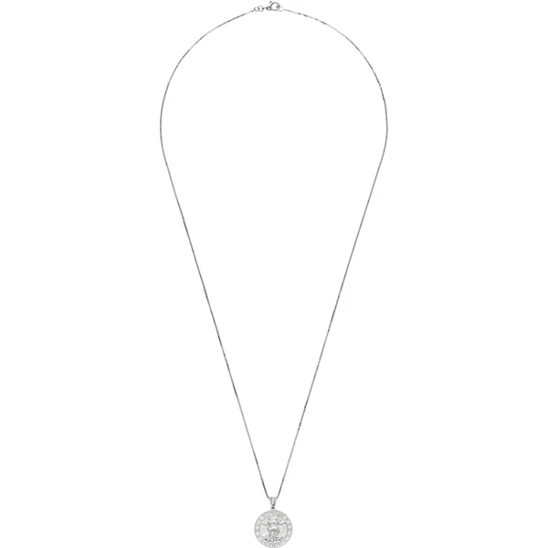 Supreme Jacob&amp;Co Sterling Silver Zodiac Pendant - Gemini (front)