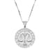 Supreme Jacob&amp;Co Sterling Silver Zodiac Pendant - Libra (front)