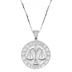Supreme Jacob&amp;Co Sterling Silver Zodiac Pendant - Libra (front)