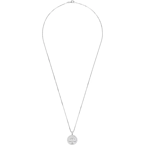 Supreme Jacob&amp;Co Sterling Silver Zodiac Pendant - Libra (front)