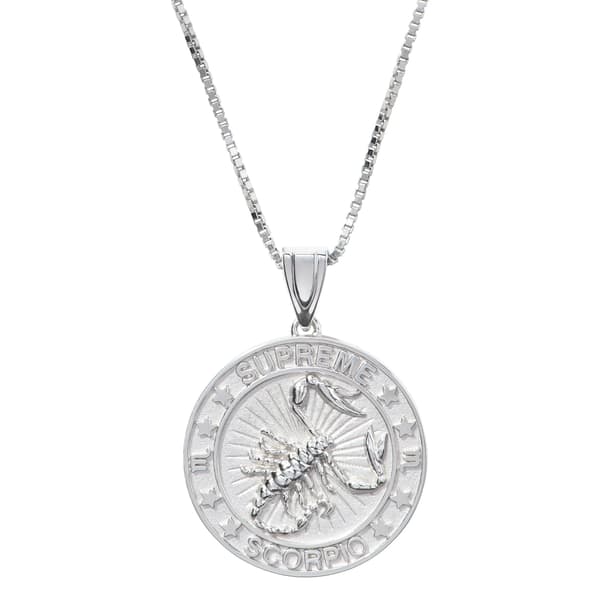 Supreme Jacob&amp;Co Sterling Silver Zodiac Pendant - Scorpio (front)