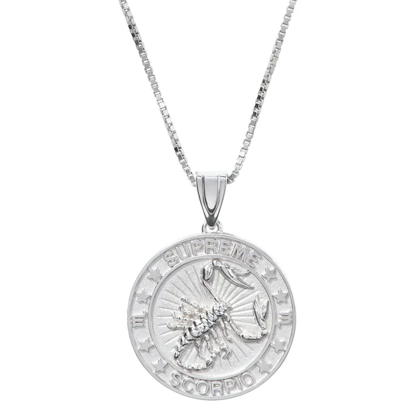 Supreme Jacob&amp;Co Sterling Silver Zodiac Pendant - Scorpio (front)