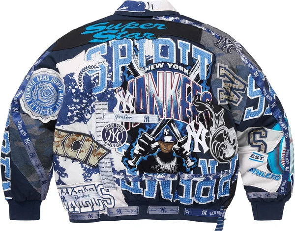 Supreme Jeff Hamilton New York Yankees Varsity Jacket - Multicolor (front)