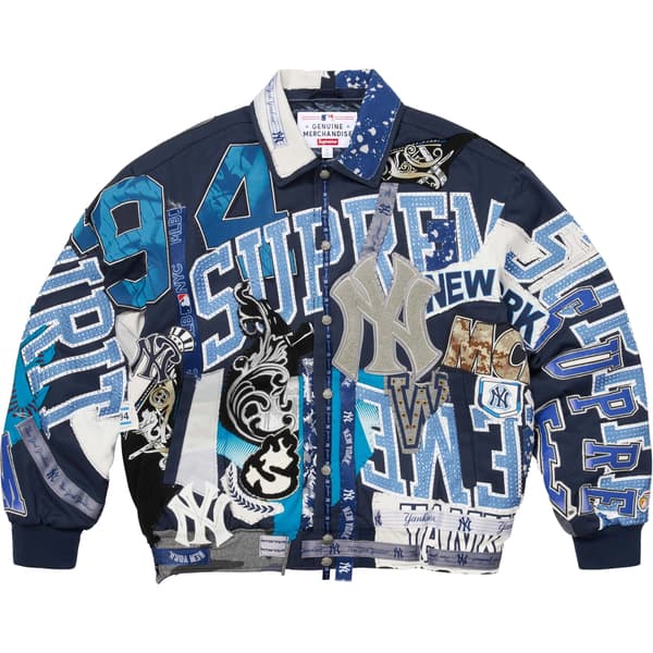 Supreme Jeff Hamilton New York Yankees Varsity Jacket - Multicolor (front)