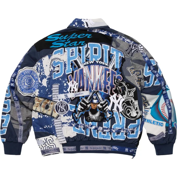 Supreme Jeff Hamilton New York Yankees Varsity Jacket - Multicolor (front)