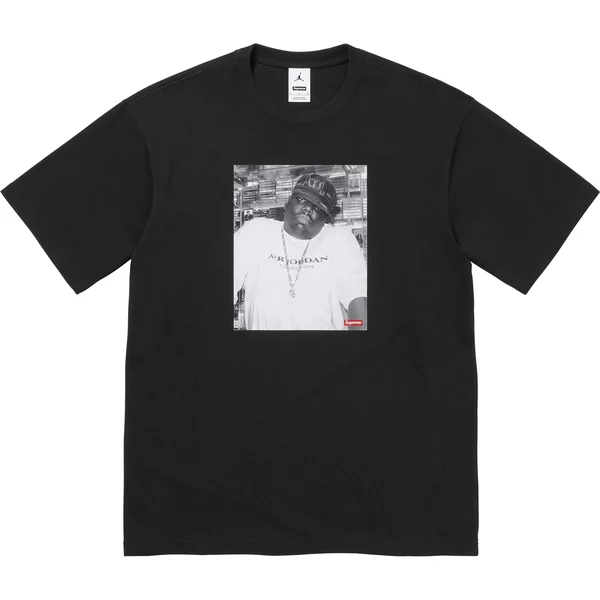 Supreme Jordan Biggie S/S Top - Black (front)