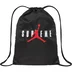 Supreme Jordan Drawstring Bag - Black (front)