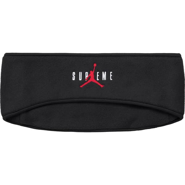Supreme Jordan Headband - Black (front)