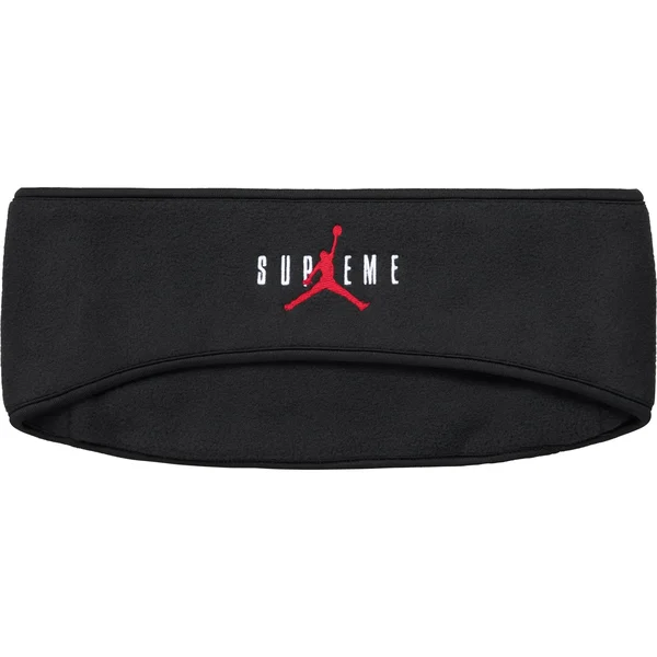 Supreme Jordan Headband - Black (front)