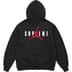Supreme Jordan Hooded Sweatshirt - Black (front)