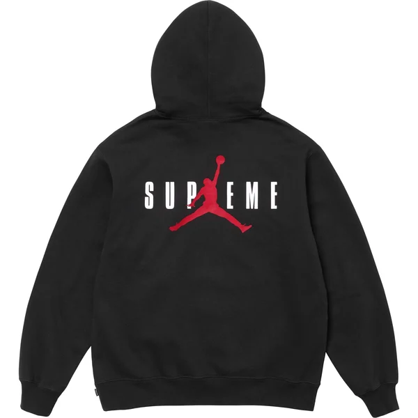 Supreme Jordan Hooded Sweatshirt - Black (front)