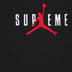 Supreme Jordan Hooded Sweatshirt - Black (front)