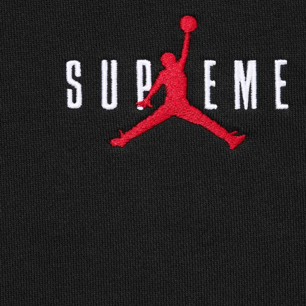 Supreme Jordan Hooded Sweatshirt - Black (front)