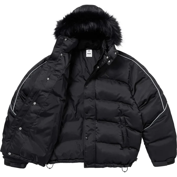 Supreme Jordan Puffer Jacket - Black (front)