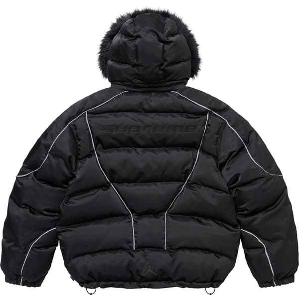 Supreme Jordan Puffer Jacket - Black (front)