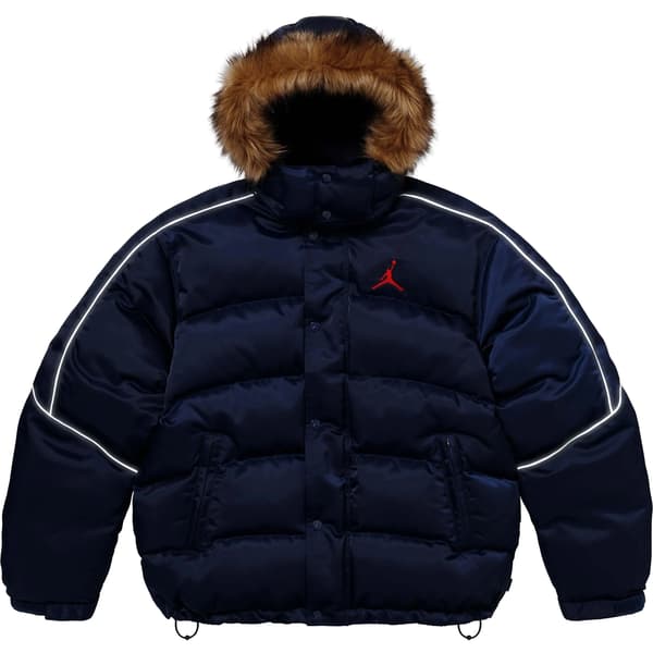 Supreme Jordan Puffer Jacket - Navy (front)