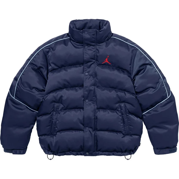 Supreme Jordan Puffer Jacket - Navy (front)