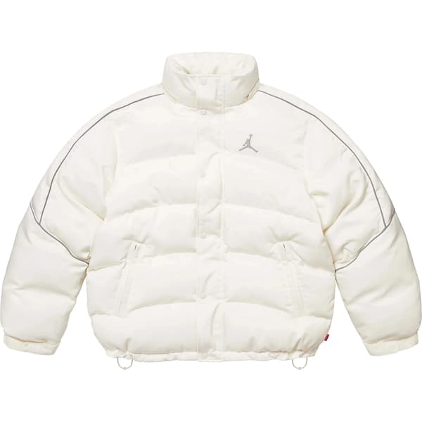 Supreme Jordan Puffer Jacket - White (front)