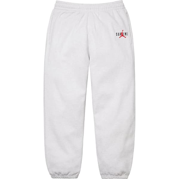 Supreme Jordan Sweatpant - Ash Grey (front)