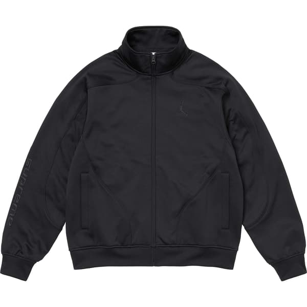 Supreme Jordan Tricot Track Jacket - Black (front)