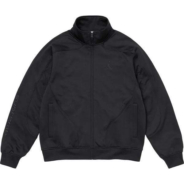 Supreme Jordan Tricot Track Jacket - Black (front)