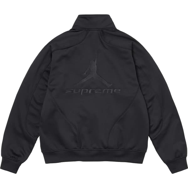 Supreme Jordan Tricot Track Jacket - Black (front)