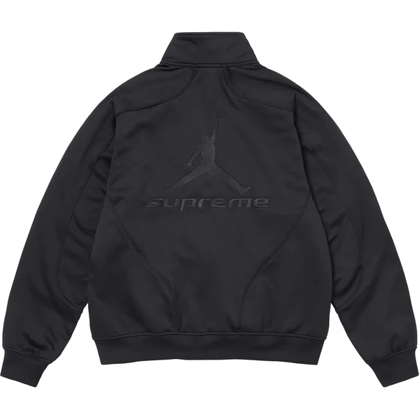 Supreme Jordan Tricot Track Jacket - Black (front)