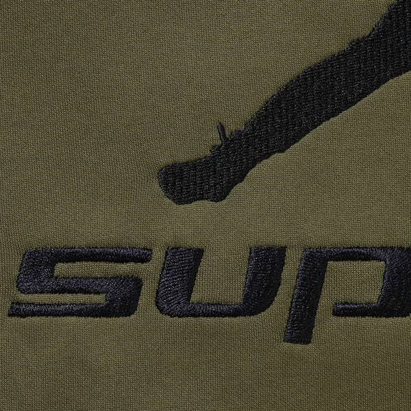 Supreme Jordan Tricot Track Jacket - Olive (front)