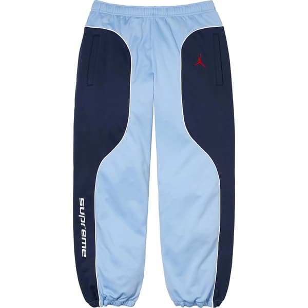 Supreme Jordan Tricot Track Pant - Light Blue (front)