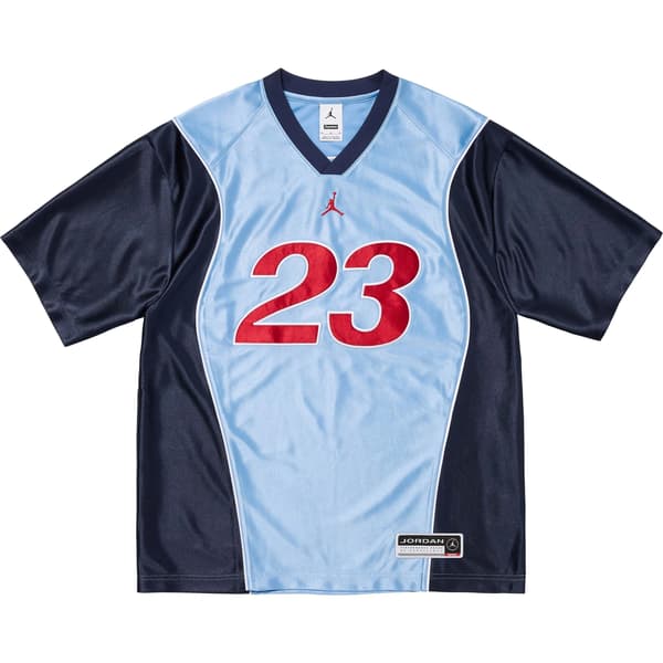 Supreme Jordan Warm Up Jersey - Light Blue (front)