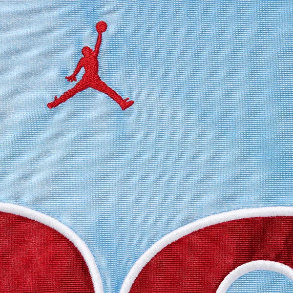Supreme Jordan Warm Up Jersey - Light Blue (front)