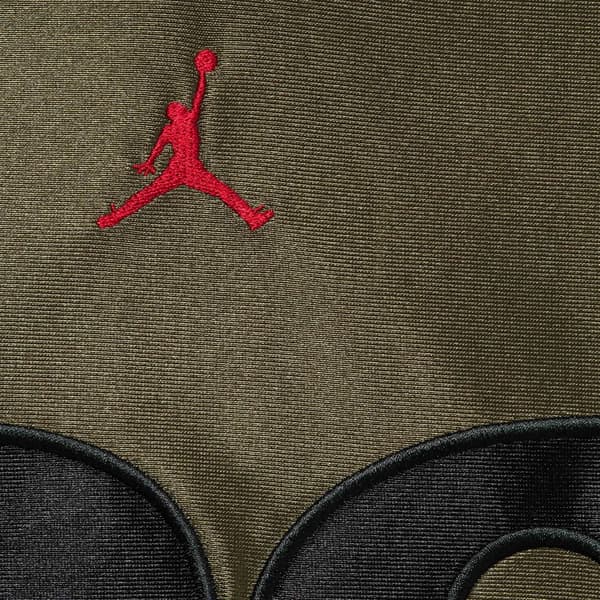 Supreme Jordan Warm Up Jersey - Olive (front)