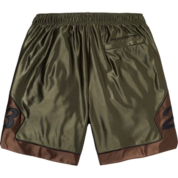 Supreme Jordan Warm Up Short - Olive (front)