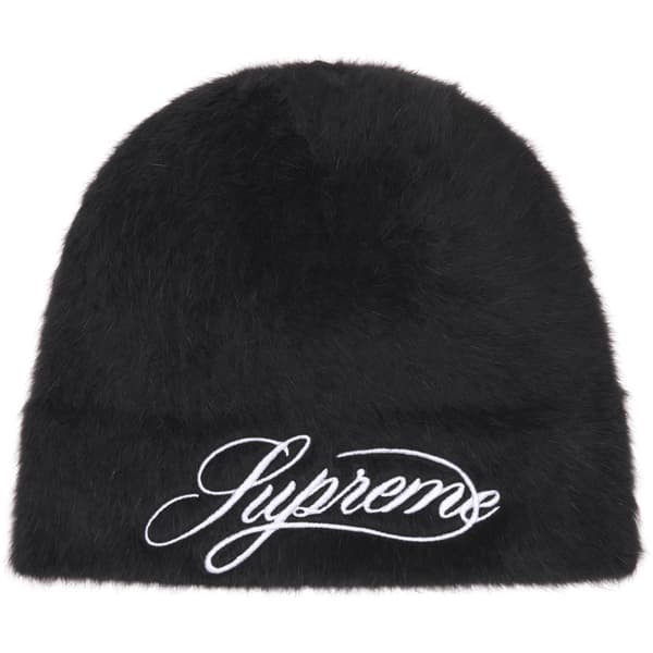 Supreme Kangol Furgora Script Beanie - Black (front)