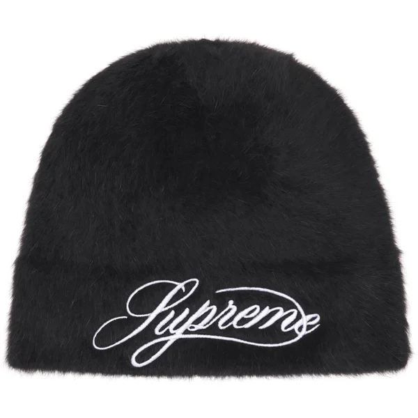 Supreme Kangol Furgora Script Beanie - Black (front)
