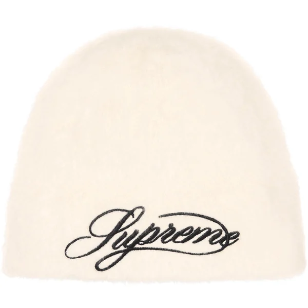 Supreme Kangol Furgora Script Beanie - Ivory (front)